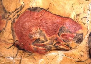 Bisonte en la cueva de Altamira