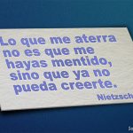 Cita sobre la mentira de Nietzsche